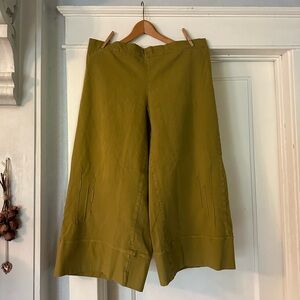 Blue Fish Olive Green Organic Cotton Pants Size 2